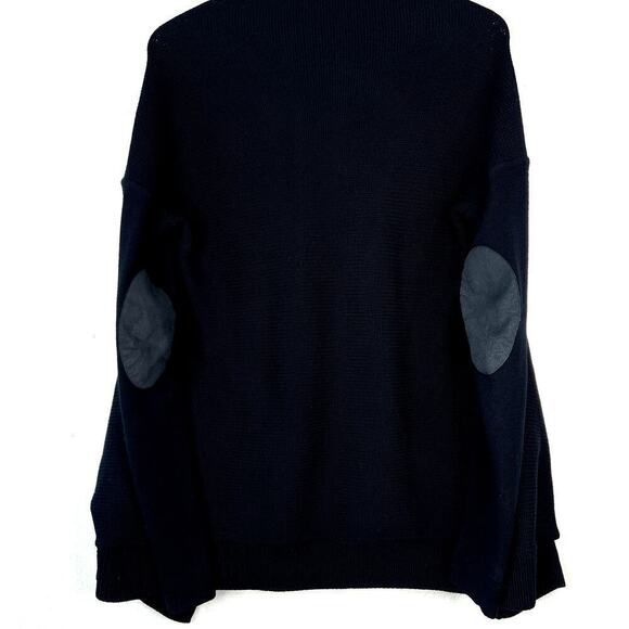 Lululemon Wrap It Up Sweater Cardigan Merino Wool BLACK Draped Zipper Pockets - Picture 7 of 7